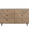 Sunpan Greyson Dresser in Light Acacia - Front Angle - Sunpan Greyson Dresser in Light Acacia - Front Angle