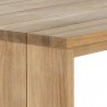 Sunpan Viga Dining Table 94.5'' in Drift Brown / Natural - Closeup Angle