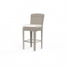 Manhattan Barstool in Linen Canvas w/ Self Welt - Front Side Angle