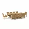 Anderson Teak Sahara 11-Piece Chairs and Bahama 118" Rectangular Ext. Outdoor Dining Set 2 - Anderson Teak Sahara 11-Piece Chairs and Bahama 118" Rectangular Ext. Outdoor Dining Set 2