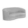 Sunpan Grimaldi Sofa in Liv Dove - Front Side Angle - Sunpan Grimaldi Sofa in Liv Dove - Front Side Angle