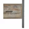 Crawford and Burke Stewart Antique Gray 60" Media Console, Closeup View - Crawford and Burke Stewart Antique Gray 60" Media Console, Closeup View