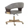 Sunpan Leonce Office Chair - Bravo Metal - Back Side Angle