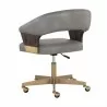 Sunpan Leonce Office Chair - Bravo Metal - Back Side Angle - Sunpan Leonce Office Chair - Bravo Metal - Back Side Angle