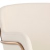 Sunpan Odesa Dining Armchair Dillon Cream - Closeup Top Angle