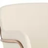 Sunpan Odesa Dining Armchair Dillon Cream - Closeup Top Angle - Sunpan Odesa Dining Armchair Dillon Cream - Closeup Top Angle