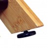 Oceanstar X-Frame Bamboo 3-Bag Laundry Sorter Without Bag - Close-Up Detail