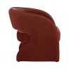 Sunpan Rosalia Lounge Chair Meg Rust - Side Angle