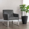 Sunpan Orest Lounge Chair - Cantina Magnetite - Lifestyle