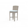Manhattan Barstool in Canvas Skyline w/ Self Welt - Front Side Angle