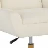 Sunpan Mirian Office Chair - Zenith Alabaster - Base Closeup Angle - Sunpan Mirian Office Chair - Zenith Alabaster - Base Closeup Angle