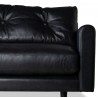 Moe's Home Collection BOOK CLUB SOFA CHARCOAL, Seat Closeup View