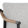 Sunpan Meadow Lounge Chair - Vault Fog - Seat Closeup Top Angle