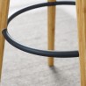 Greenington Mimosa Bar Height Stool, Caramelized - Set of Two - Footrest