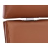 Sunpan Kremer Office Chair Tan - Seat Closeup Angle