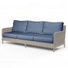 Manhattan Sofa in Spectrum Indigo w/ Self Welt - Front Side Angle