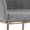 Sunpan Nadine Lounge Chair Chacha Grey - Seat Closeup Angle