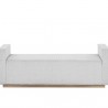 Sunpan Odette Bench - Ernst Silverstone / Maven Black - Front Angle