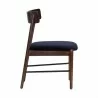 Sunpan Madison Dining Chair Abbington Navy - Side Angle - Sunpan Madison Dining Chair Abbington Navy - Side Angle