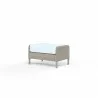 Manhattan Ottoman in Canvas Skyline w/ Self Welt - Front Side Angle - Manhattan Ottoman in Canvas Skyline w/ Self Welt - Front Side Angle
