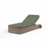 Havana Adjustable Chaise in Cast Sage w/ Self Welt - Front Side Angle - Havana Adjustable Chaise in Cast Sage w/ Self Welt - Front Side Angle