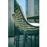 Alfresco Home Milou Gathering Chair | Cushions Inclusive - Set of Four - Seat Closeup Angle - Alfresco Home Milou Gathering Chair | Cushions Inclusive - Set of Four - Seat Closeup Angle