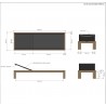 Anderson Teak Smyrna Sun Lounger dimension - Anderson Teak Smyrna Sun Lounger dimension