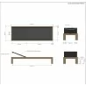 Anderson Teak Smyrna Sun Lounger dimension - Anderson Teak Smyrna Sun Lounger dimension