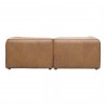 Moe's Home Collection Form Nook Modular Sectional Sonoran Tan Leather - Back Angle