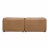 Moe's Home Collection Form Nook Modular Sectional Sonoran Tan Leather - Back Angle - Moe's Home Collection Form Nook Modular Sectional Sonoran Tan Leather - Back Angle