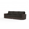 Montecito Sofa in Spectrum Carbon w/ Self Welt - Front Side Angle