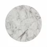 Sunpan Goya End Table Marble Look in White - Top Angle - Sunpan Goya End Table Marble Look in White - Top Angle