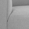 Sunpan Grimaldi Swivel Armchair in Liv Dove -  Seat Closeup Angle