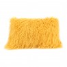 Moe's Home Collection Lamb Fur Pillow Rect. in Gold - Front Angle