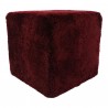 Moe's Home Collection Shepherd Wool Stool - Burgundy