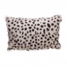 Moe's Home Collection Goat Fur Bolster Spotted - Light Grey - Front Angle