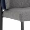Sunpan Pearce Counterstool Dark Grey-Abbington Navy - Seat Closeup Angle - Sunpan Pearce Counterstool Dark Grey-Abbington Navy - Seat Closeup Angle