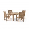 Anderson Teak Windsor 47" Square Table and Chicago Armchair-2 - Anderson Teak Windsor 47" Square Table and Chicago Armchair-2