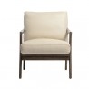 Sunpan Lindley Lounge Chair - Astoria Cream Leather - Front Angle