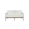 Sunpan Milan 2 Seater Sofa Regency White / Stinson White - Front Angle