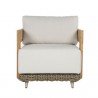 Sunpan Potenza Armchair Palazzo Cream - Front Angle