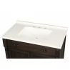 Crawford and Burke Almada 37" Dark Brown Single Bathroom Vanity, Closeup View - Crawford and Burke Almada 37" Dark Brown Single Bathroom Vanity, Closeup View