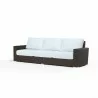 Montecito Sofa in Canvas Skyline w/ Self Welt - Front Side Angle - Montecito Sofa in Canvas Skyline w/ Self Welt - Front Side Angle