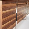 Bellini Modern Living Sierra Sideboard - Walnut - Closeup Angle