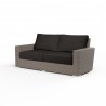 Coronado Loveseat in Spectrum Carbon w/ Self Welt - Front Side Angle