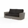 Coronado Loveseat in Spectrum Carbon w/ Self Welt - Front Side Angle - Coronado Loveseat in Spectrum Carbon w/ Self Welt - Front Side Angle