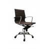 J&M Furniture Comfy Low Back Office Chair Brown