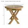Bahama 20-inch Mini Side Round Folding Table-dimension - Bahama 20-inch Mini Side Round Folding Table-dimension