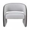 Sunpan Rosalia Lounge Chair Mina Light Grey-Meg Ash - Front Angle