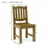 Kingston Dining Chair dimension - Kingston Dining Chair dimension
